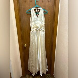 Scott McClintock Ivory Halter Formal Dress Size 12